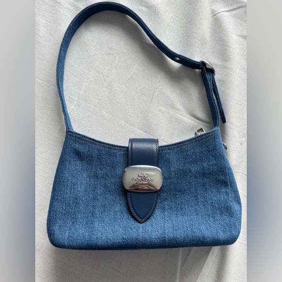 Coach: Eliza Shoulder Bag in Denim - Picture 1 of 5